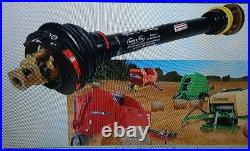 CASE ROUND BALER PTO DRIVELINE Shaft Tractor Spline 6 Baler Spline 21 withclutch