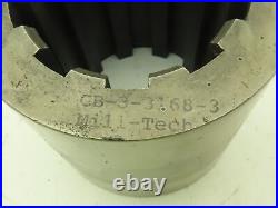 CB-3-3168-3 Spline Coupler Bushing Hub 2-1/4 Bore 10 Tooth 3-1/8 OD 3 Long