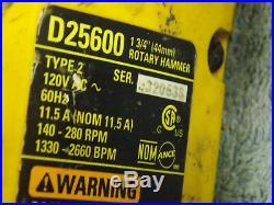 DeWalt D25600 1-3/4. Corded Spline Combination Rotary Hammer Drill demolition