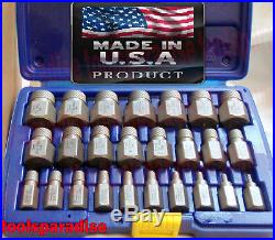 EASY OUT Stripped Broken Screw Bolt STUD Extractor Remover Spline Tool Set