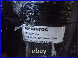 Epiroc 3222323209 Hydraulic Gear Pump Motor Atlas Copco Spline Drive