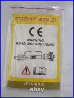 FOR 1-3/8 x 6 Spline 19.7-23.6 Both Ends Fits Tractors PTO Shaft Driveshaft