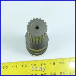 Fanuc S4423GO Servo Motor Shaft Adapter 35mm x 18 Tooth Spline 7-5/8 Long