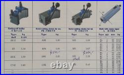 Fine Ground Spline E Multifix Lathe Tool Post and Locking Lever Without Holders