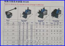 Fine Ground Spline E Multifix Lathe Tool Post and Locking Lever Without Holders