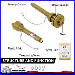Fit For PTO Shaft PTO Drive Shaft 1-3/8 6 Spline withSlip Clutch T4 31.5-41 New