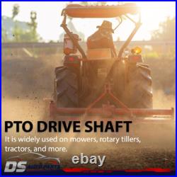 Fit For PTO Shaft PTO Drive Shaft 1-3/8 6 Spline withSlip Clutch T4 31.5-41 New