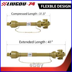 Fit For PTO Shaft PTO Drive Shaft 1-3/8x6 Spline withSlip Clutch T4 31.5-41 New