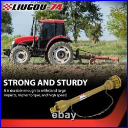 Fit For PTO Shaft PTO Drive Shaft 1-3/8x6 Spline withSlip Clutch T4 31.5-41 New