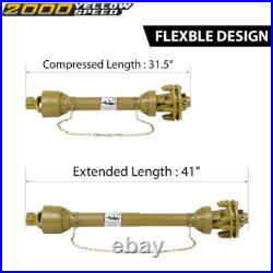 For PTO Shaft PTO Drive Shaft 1-3/8x6 Spline withSlip Clutch T4 31.5-41 Yellow