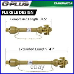 For PTO Shaft PTO Drive Shaft 1-3/8x6 Spline withSlip Clutch T4 31.5-41 Yellow