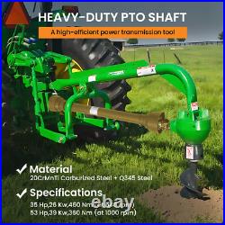 For PTO Shaft PTO Drive Shaft 1-3/8x6 Spline withSlip Clutch T4 31.5-41, Yellow