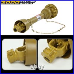For PTO Shaft PTO Drive Shaft 1-3/8x6 Spline withSlip Clutch T4 31.5-41 Yellow