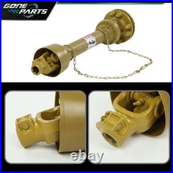 For PTO Shaft PTO Drive Shaft 1-3/8x6 Spline withSlip Clutch T4 31.5-41 Yellow