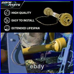 For PTO Shaft PTO Drive Shaft 1-3/8x6 Spline withSlip Clutch T4 31.5-41 Yellow