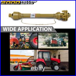 For PTO Shaft PTO Drive Shaft 1-3/8x6 Spline withSlip Clutch T4 31.5-41 Yellow