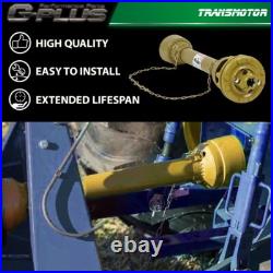 For PTO Shaft PTO Drive Shaft 1-3/8x6 Spline withSlip Clutch T4 31.5-41 Yellow