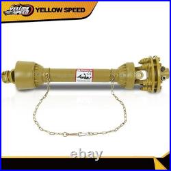 For PTO Shaft PTO Drive Shaft 1-3/8x6 Spline withSlip Clutch Yellow T4 31.5-41