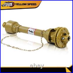 For PTO Shaft PTO Drive Shaft 1-3/8x6 Spline withSlip Clutch Yellow T4 31.5-41