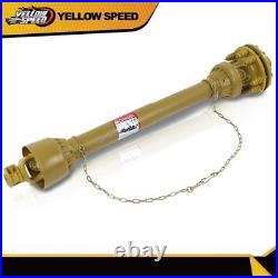 For PTO Shaft PTO Drive Shaft 1-3/8x6 Spline withSlip Clutch Yellow T4 31.5-41