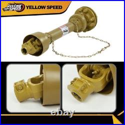 For PTO Shaft PTO Drive Shaft 1-3/8x6 Spline withSlip Clutch Yellow T4 31.5-41
