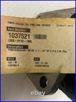Force hydraulic pump 308-9110-198 7/8 splined solid shaft-850$ new! Save big