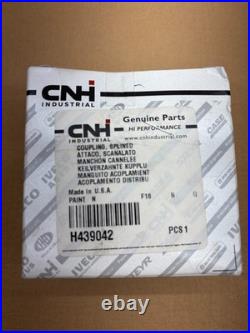 Genuine Case New Holland H439042 Splined Coupling Heavy Equipment Loader CNH
