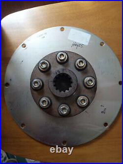 Hayes flywheel mounting plate and splined coupling