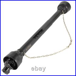 Heavy-Duty PTO Shaft, 1-3/8 PTO Drive Shaft, 6 Spline & Round Implement Ends, S