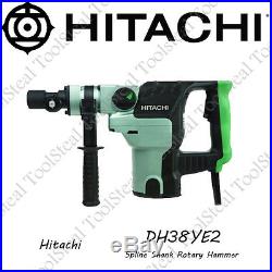 Hitachi DH38YE2 1-1/2 Inch Spline Shank Rotary Hammer 2 Mode