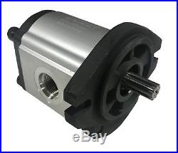 Hydraulic Gear Pump,28cc/rev,18.4gpm@2500rpm,3625psi,Spline Shaft,SAE A,RearPort 