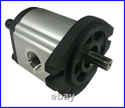 Hydraulic Gear Pump 20cc/rev 15.7 gpm @ 3000rpm 3625psi Spline Shaft SAE A CW