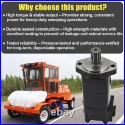 Hydraulic Motor 305943 for Broce CR350 Broom Sweeper 14-Tooth Splined