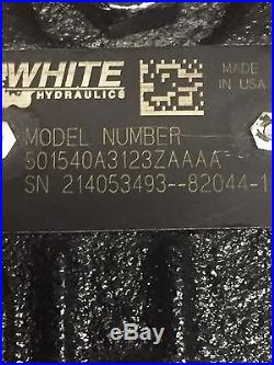 Hydraulic Motor White 1-1/4 14 T Splined Shaft 501540A312AAAA #3