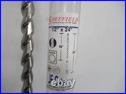 JF Oakes 008-SPL-012-24, 1/2 x 24 Sheffield Spline Masonry Drill Bit