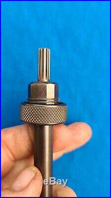 JIFFY Air Tool 13805A 6 L-Type Attachment 1/4-28 threads Spline Shaft