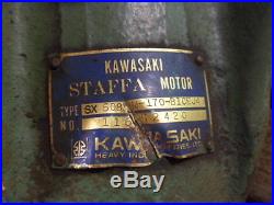 Kawasaki Staffa Motor #726705j Typesx Shaft 8 Spline N. O11652420 Used