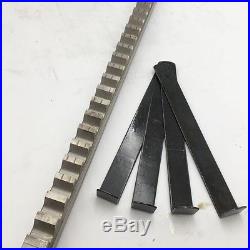 Keyway Broach 5/8 E Push Type HSS Inch Size & Shim Involute Spline Cutter