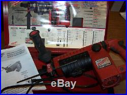 MILWAUKEE THUNDERBOLT 1-1/2 SPLINE ROTARY HAMMER DRILL with BITS, CHISELS & CASE