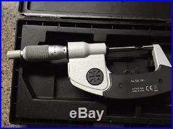 MITUTOYO 331-361 Digital Micrometer, spline micrometer, 0 to 1 In coolant proof