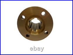 Maedler 64855500 Splined hub with flange, Brass 40mm