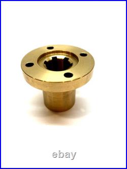 Maedler 64855500 Splined hub with flange, Brass 40mm