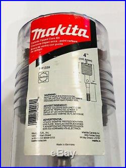 Makita 4-Inch Carbide Tipped Splined Shank Concrete Core Drill Bit