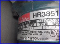 Makita HR3851 10 Amp 1-1/2 Spline Rotary Hammer In Case