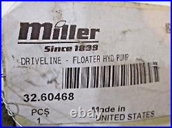 Miller sprayer hydraulic pump driveshaft from Case 1-1/4 round x 1-1/4 spline
