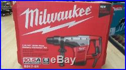 Milwaukee 1-9/16in. SDS-MAX Spline Rotary Hammer + Case + 2 Drill Bits NEW
