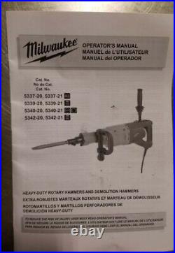 Milwaukee Spline Rotary Hammer Heavy Duty, Inv 40715