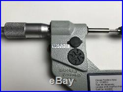 Mitutoyo 1-2 DIGITAL SPLINE Micrometer Carbide Tip Ratchet Stop JAPAN