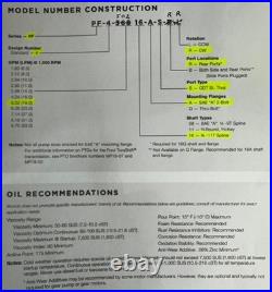 Muncie PF4-502-16ASRR Gear Pump 11 spline New in Box
