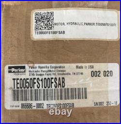NEW Parker Hydraulic Motor TE0050FS100FSAB 17618 AC 8557 Made in USA
